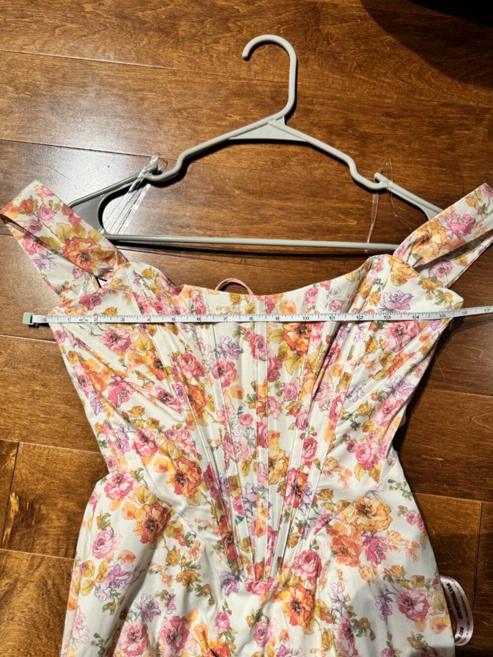 NWT House of CB Saira Ivory Floral Corset Midi Dress Size S - Picture 8 of 13